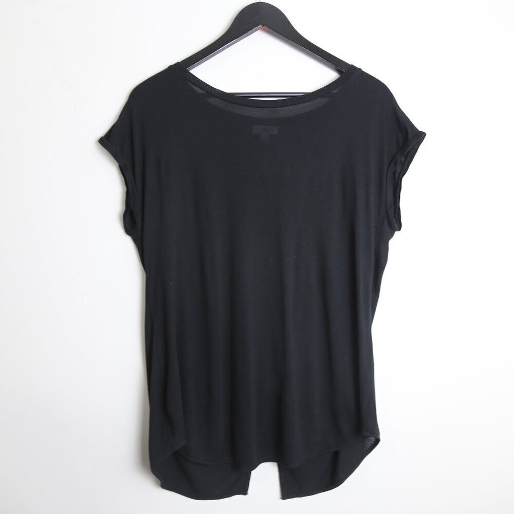 Aritzia Wilfred Split Open Back Curved Side Slit Pullover Shirt Size Medium